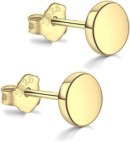 18K Gold Plated Disc Earrings