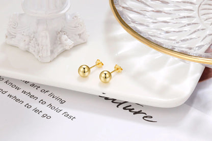 Hypoallergenic  Gold Plated Stud Earrings