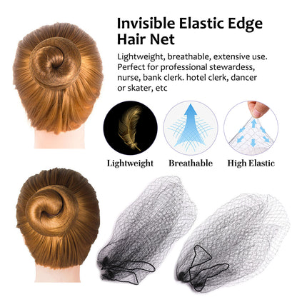 Set of 5 Invisible Mesh Hair Net