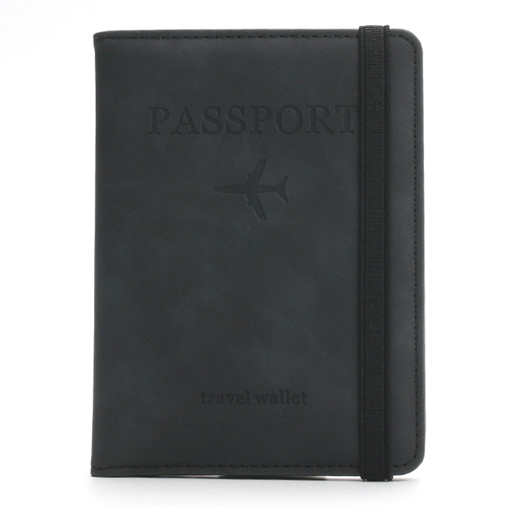 PU Leather Passport Cover Wallet with Card Case