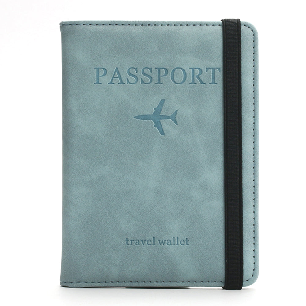 PU Leather Passport Cover Wallet with Card Case